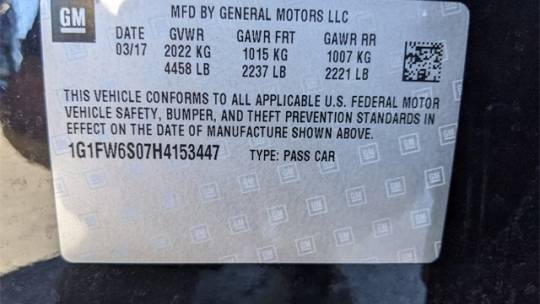 2017 Chevrolet Bolt 1G1FW6S07H4153447