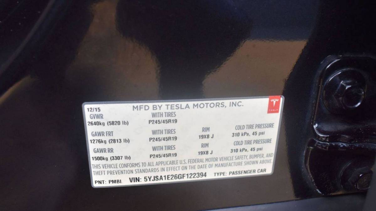 2016 Tesla Model S 5YJSA1E26GF122394