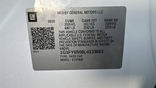 2020 Chevrolet Bolt 1G1FY6S08L4133663