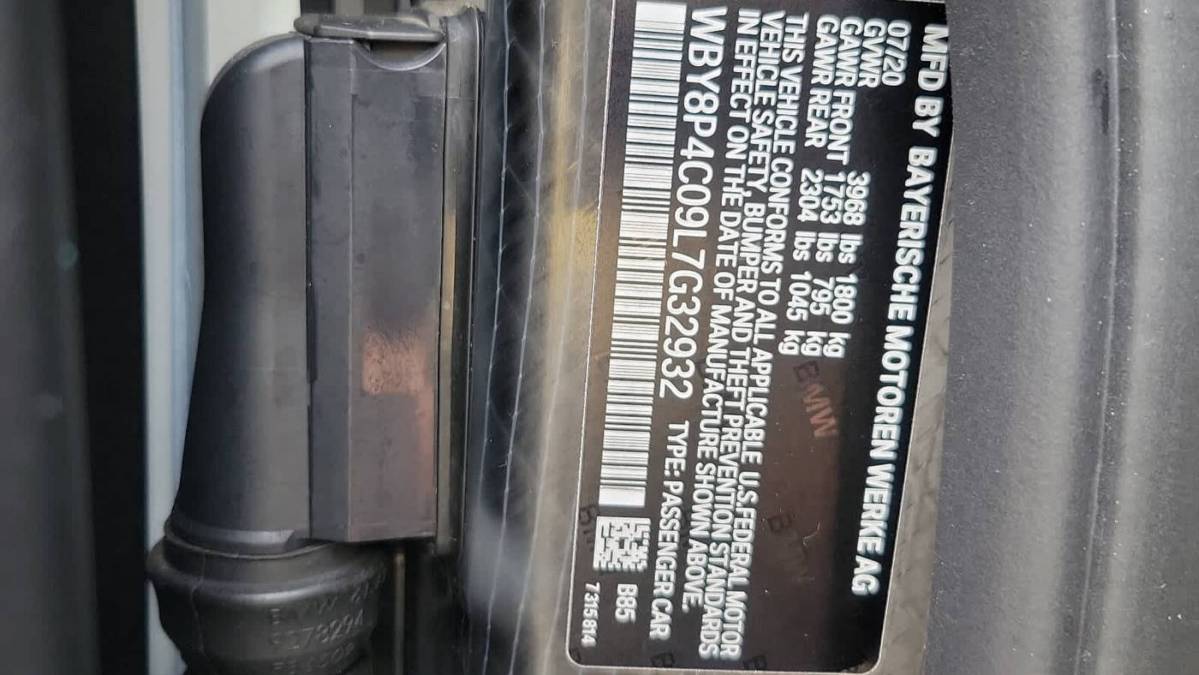 2020 BMW i3 WBY8P4C09L7G32932