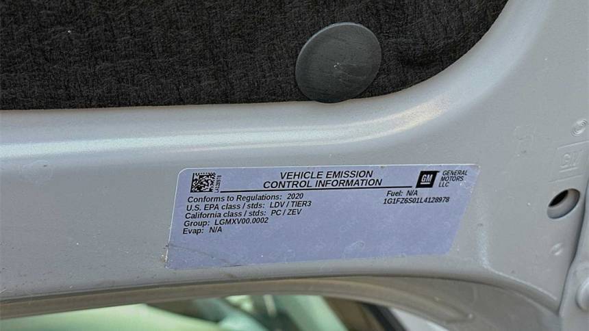2020 Chevrolet Bolt 1G1FZ6S01L4128978