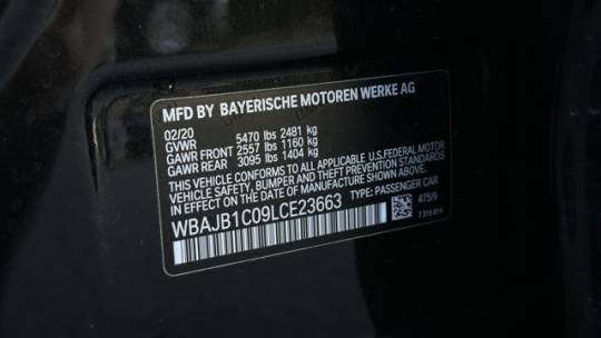 2020 BMW 5 Series WBAJB1C09LCE23663