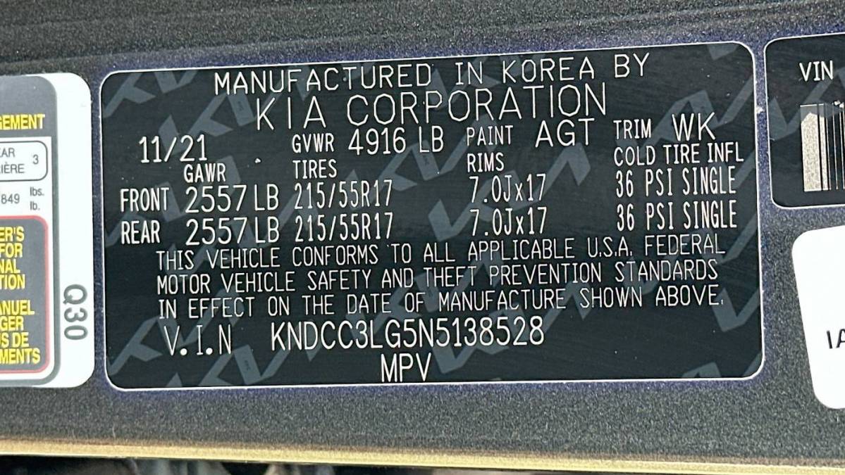 2022 Kia NIRO EV KNDCC3LG5N5138528