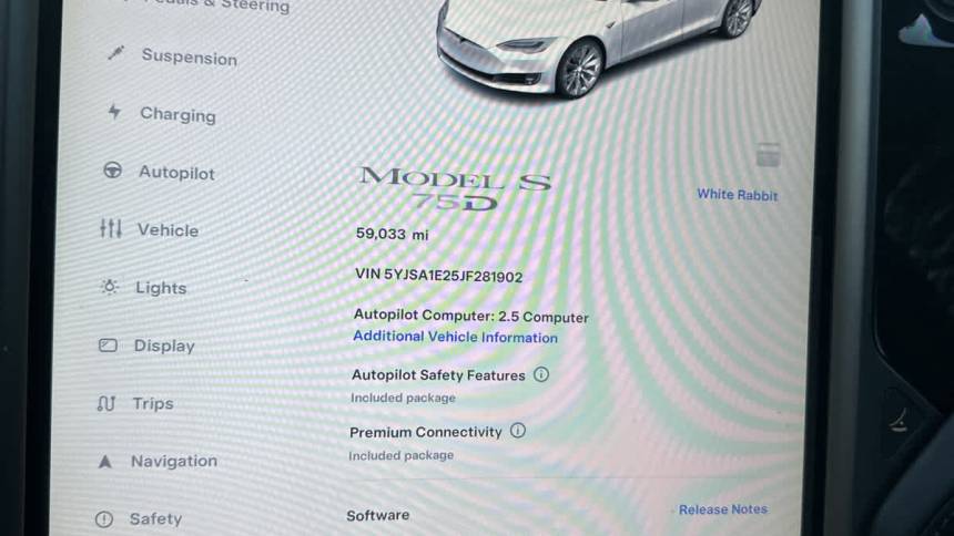 2018 Tesla Model S 5YJSA1E25JF281902