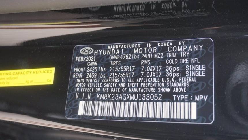 2021 Hyundai Kona Electric KM8K23AGXMU133052
