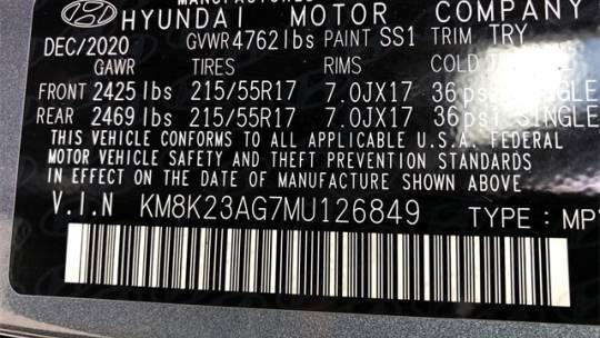 2021 Hyundai Kona Electric KM8K23AG7MU126849