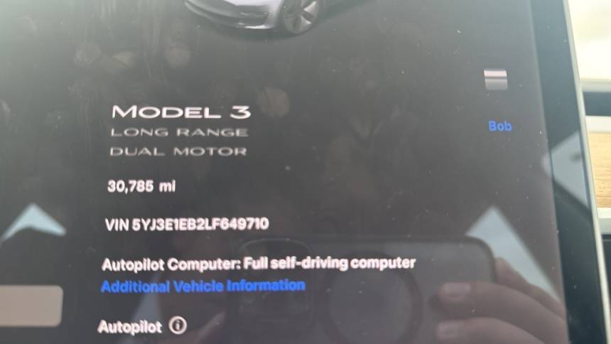 2020 Tesla Model 3 5YJ3E1EB2LF649710