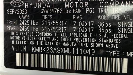 2021 Hyundai Kona Electric KM8K23AGXMU111049