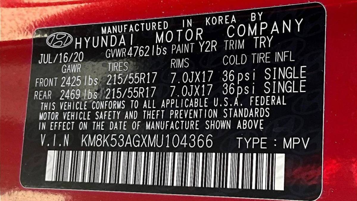 2021 Hyundai Kona Electric KM8K53AGXMU104366