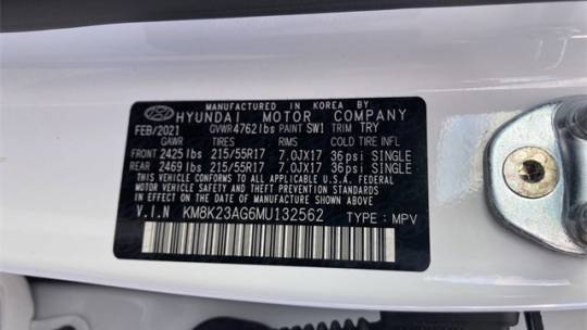 2021 Hyundai Kona Electric KM8K23AG6MU132562