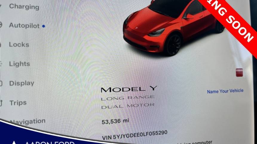 2020 Tesla Model Y 5YJYGDEE0LF055290