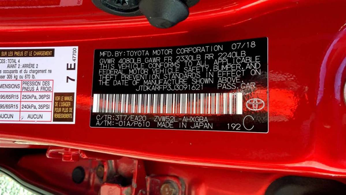 2018 Toyota Prius Prime JTDKARFP3J3091621