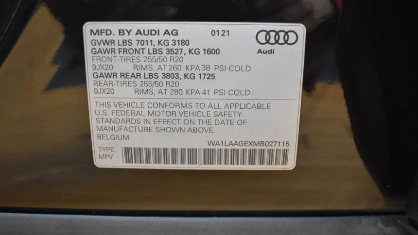 2021 Audi e-tron WA1LAAGEXMB027115