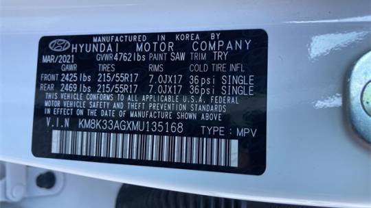 2021 Hyundai Kona Electric KM8K33AGXMU135168