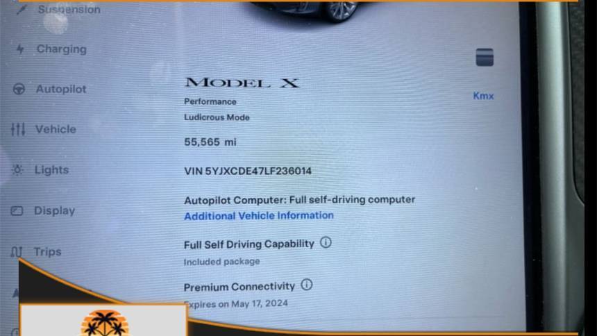 2020 Tesla Model X 5YJXCDE47LF236014