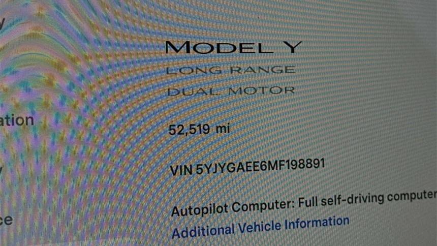 2021 Tesla Model Y 5YJYGAEE6MF198891