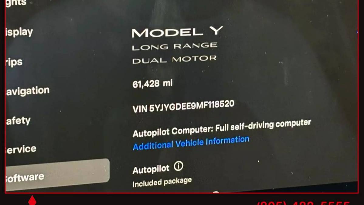 2021 Tesla Model Y 5YJYGDEE9MF118520