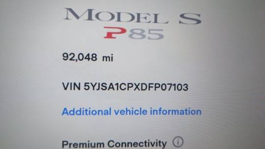 2013 Tesla Model S 5YJSA1CPXDFP07103