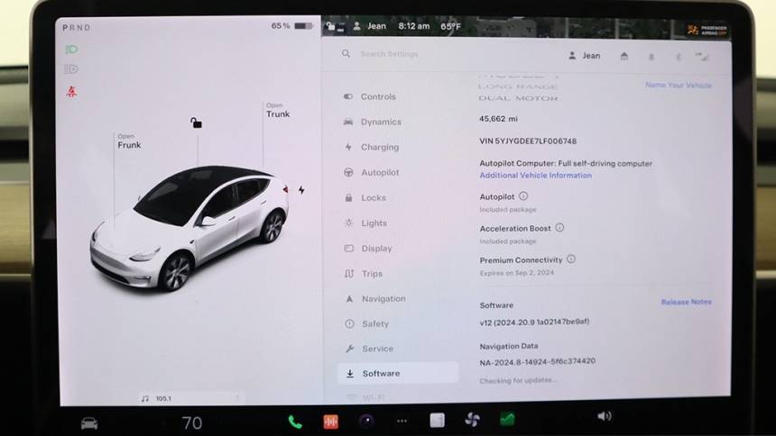 2020 Tesla Model Y 5YJYGDEE7LF006748