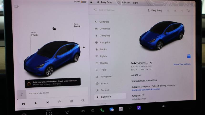 2020 Tesla Model Y 5YJYGDEEXLF006520