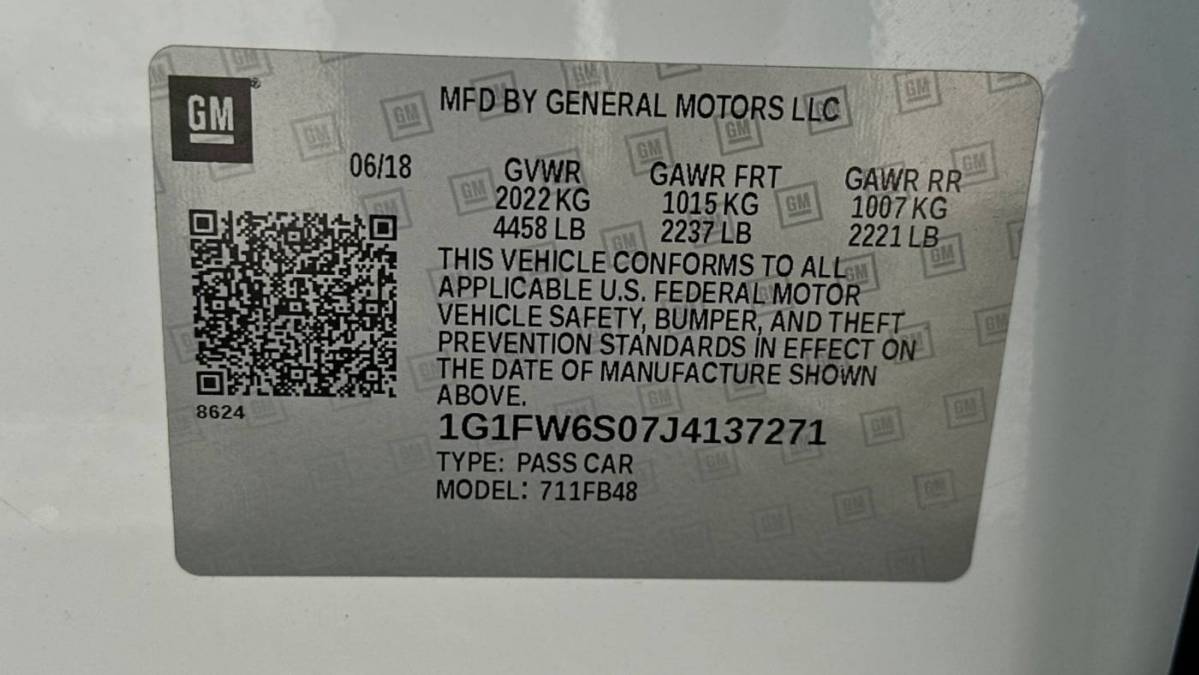 2018 Chevrolet Bolt 1G1FW6S07J4137271