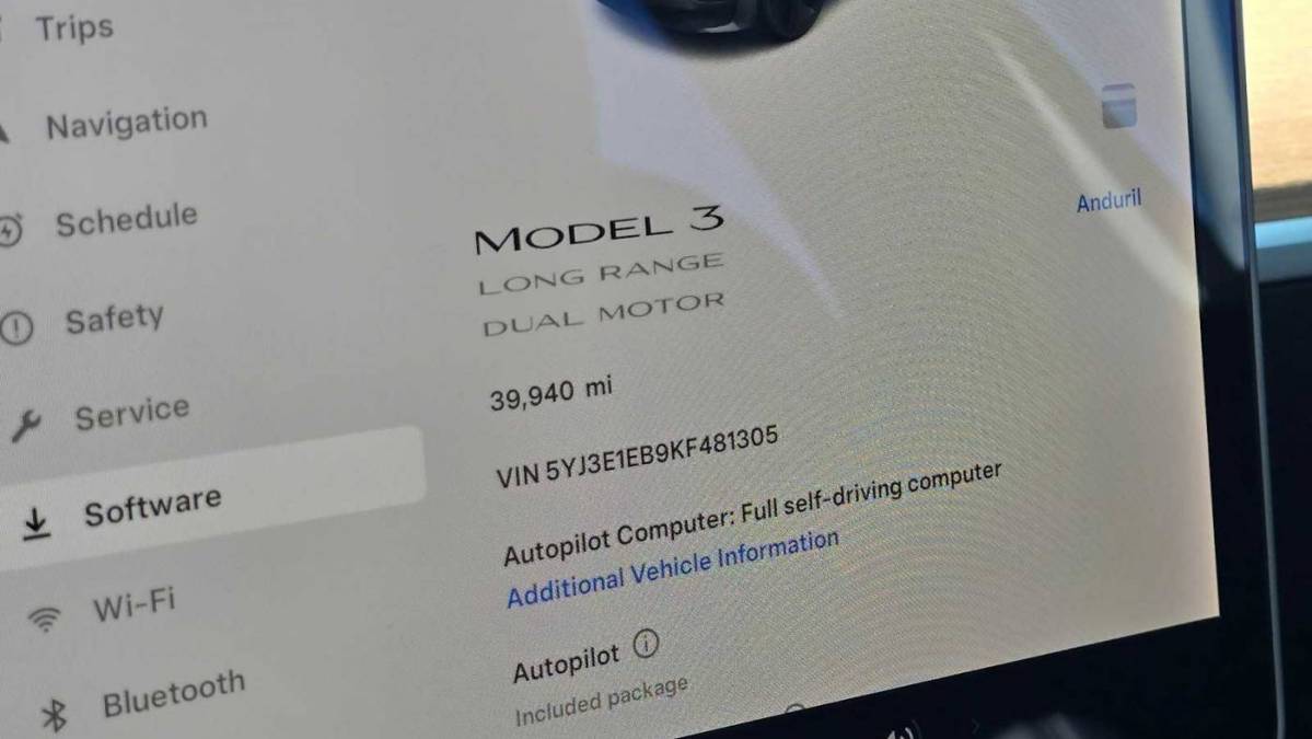 2019 Tesla Model 3 5YJ3E1EB9KF481305