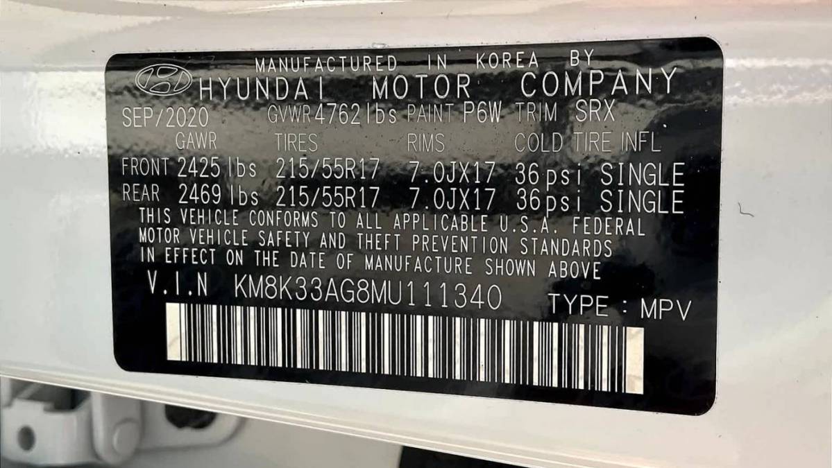 2021 Hyundai Kona Electric KM8K33AG8MU111340