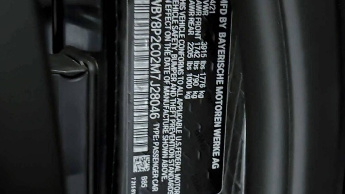 2021 BMW i3 WBY8P2C02M7J28046