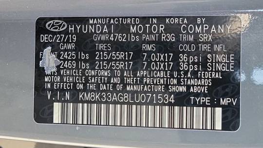 2020 Hyundai Kona Electric KM8K33AG8LU071534