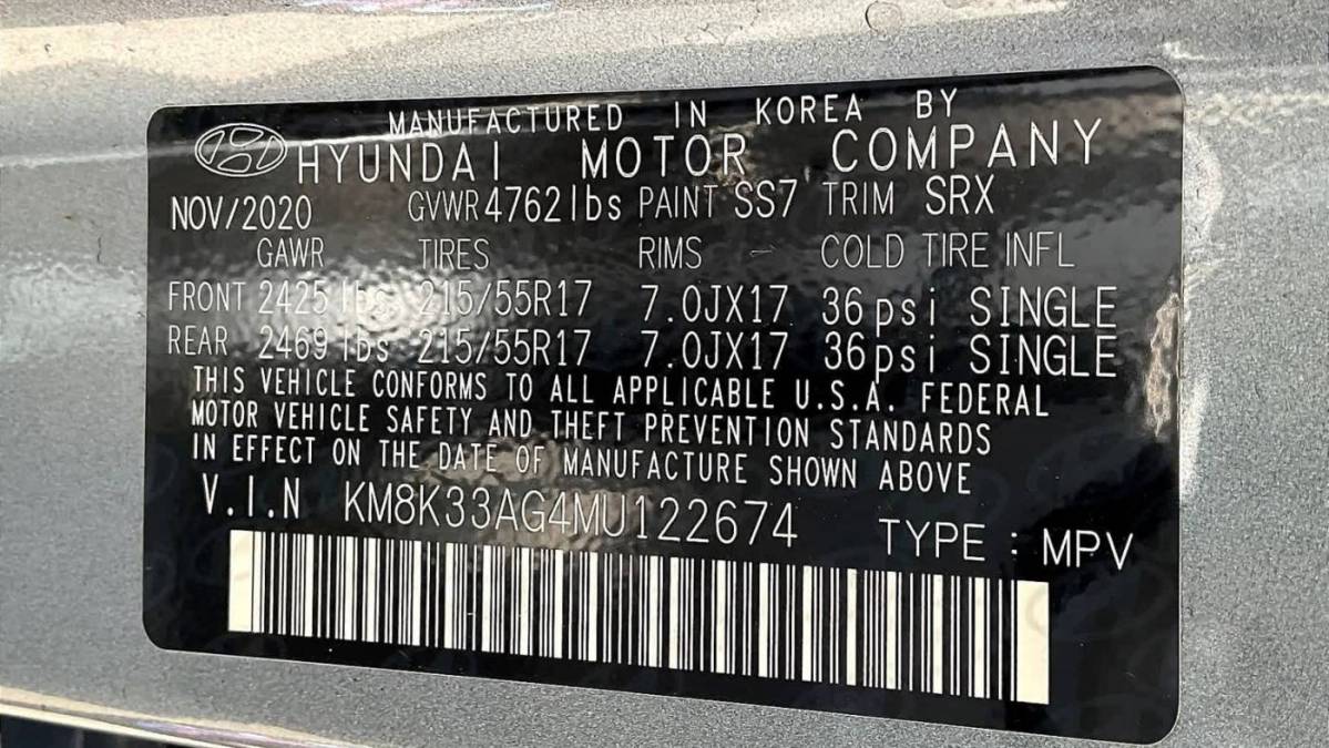 2021 Hyundai Kona Electric KM8K33AG4MU122674