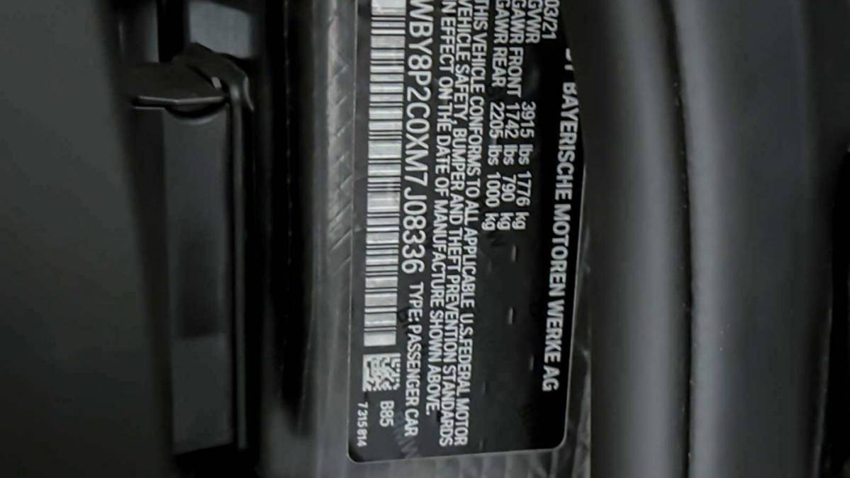 2021 BMW i3 WBY8P2C0XM7J08336