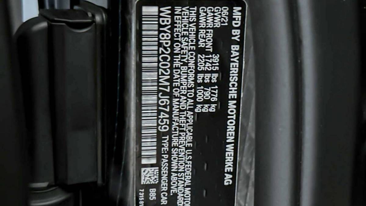 2021 BMW i3 WBY8P2C02M7J67459