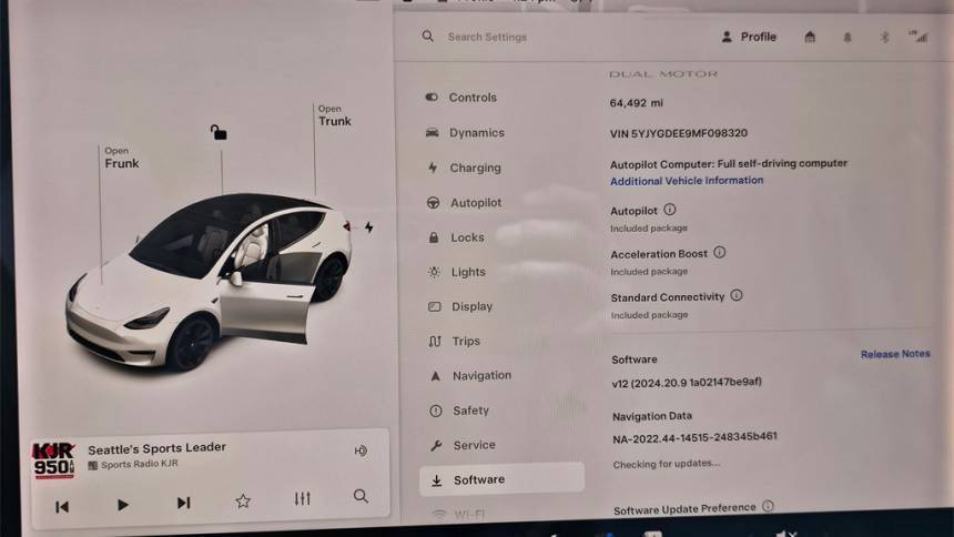 2021 Tesla Model Y 5YJYGDEE9MF098320