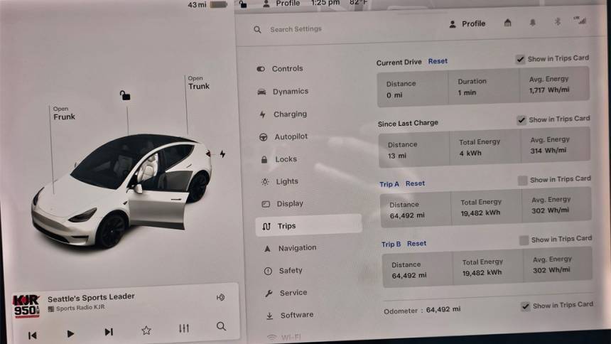 2021 Tesla Model Y 5YJYGDEE9MF098320