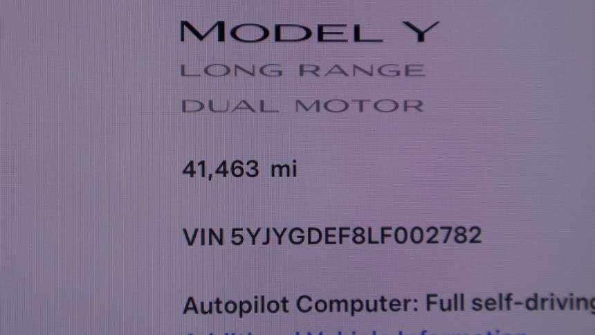 2020 Tesla Model Y 5YJYGDEF8LF002782