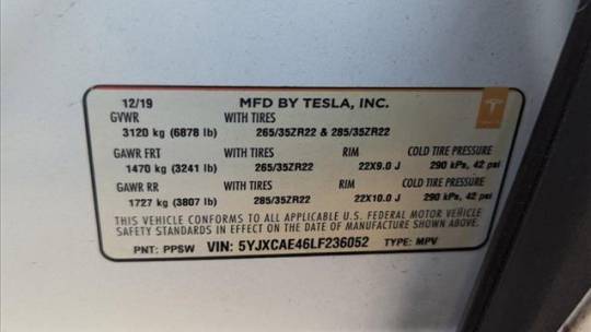 2020 Tesla Model X 5YJXCAE46LF236052