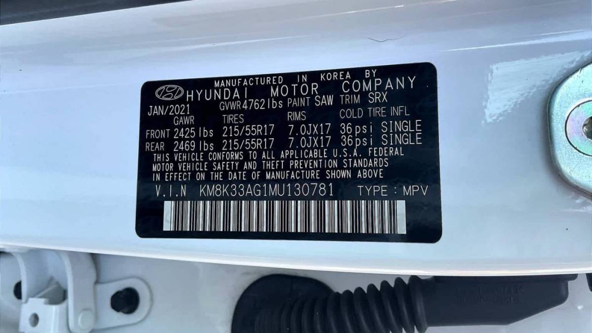 2021 Hyundai Kona Electric KM8K33AG1MU130781