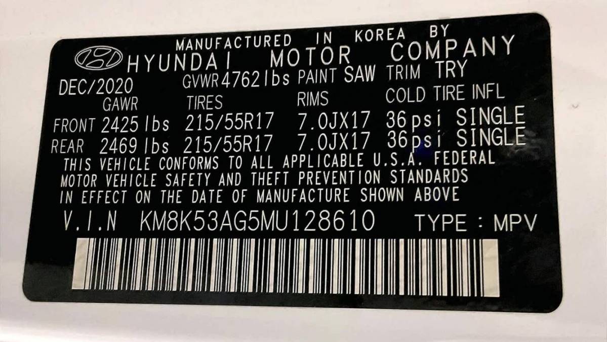 2021 Hyundai Kona Electric KM8K53AG5MU128610