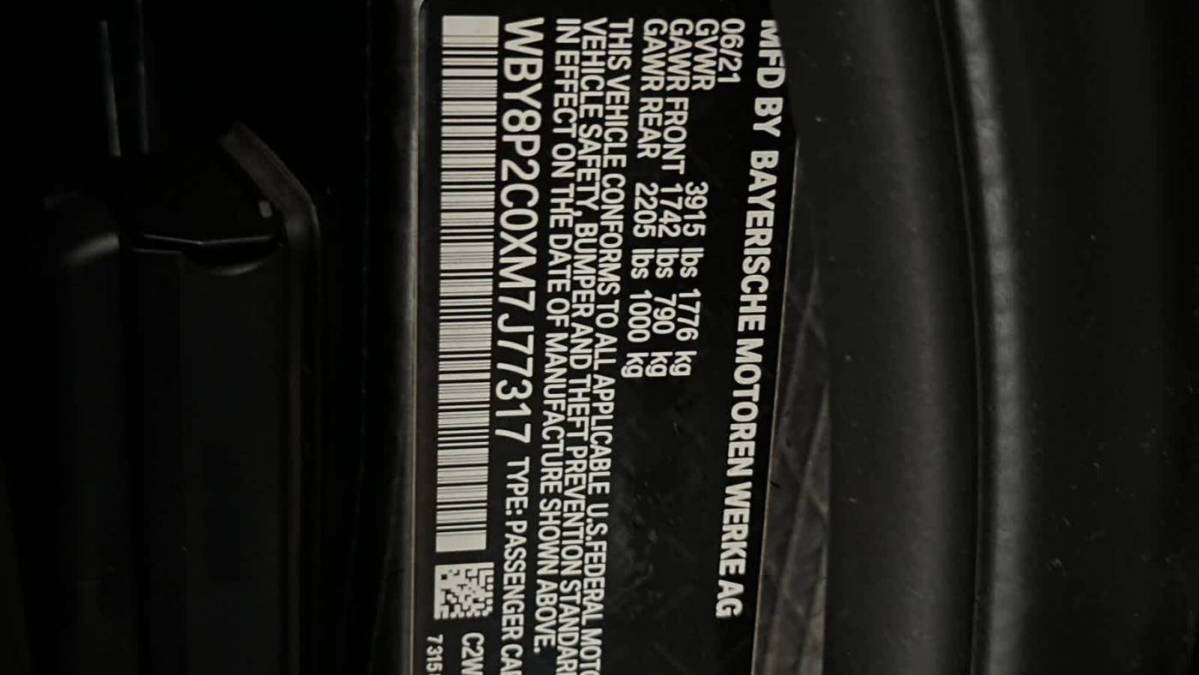 2021 BMW i3 WBY8P2C0XM7J77317