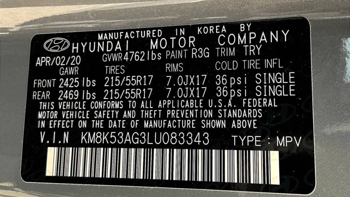 2020 Hyundai Kona Electric KM8K53AG3LU083343