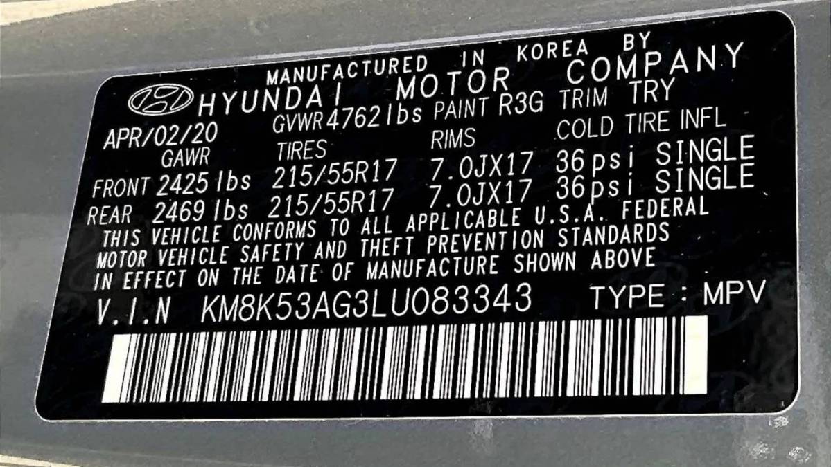 2020 Hyundai Kona Electric KM8K53AG3LU083343