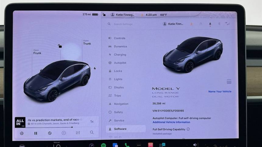 2020 Tesla Model Y 5YJYGDEE1LF058165