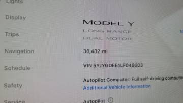 2020 Tesla Model Y 5YJYGDEE4LF048603