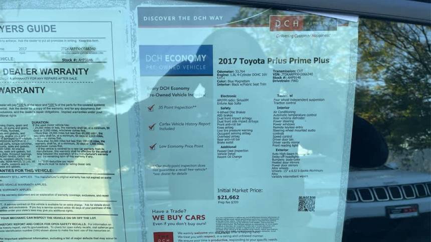 2017 Toyota Prius Prime JTDKARFPXH3066340