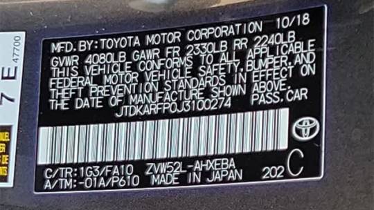 2018 Toyota Prius Prime JTDKARFP0J3100274