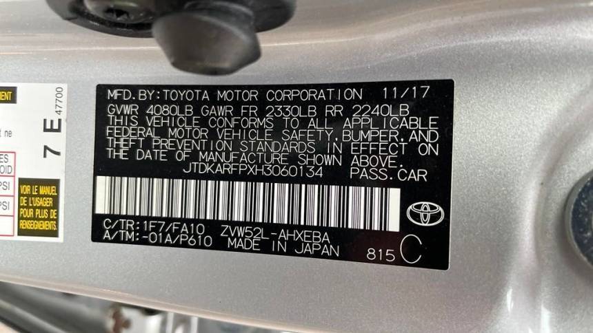 2017 Toyota Prius Prime JTDKARFPXH3060134