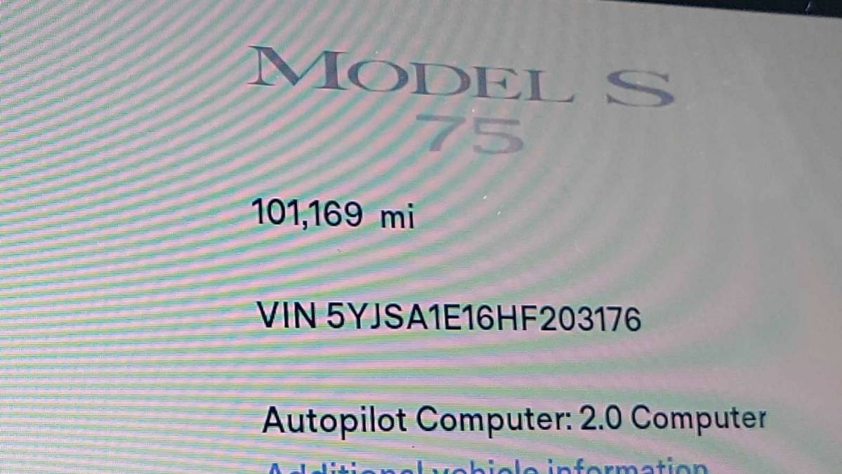 2017 Tesla Model S 5YJSA1E16HF203176