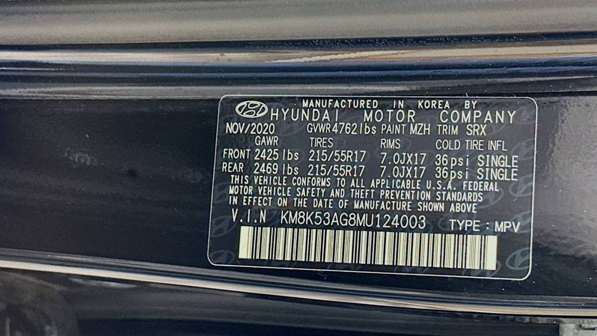 2021 Hyundai Kona Electric KM8K53AG8MU124003