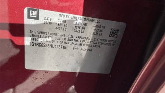 2017 Chevrolet VOLT 1G1RC6S55HU123719