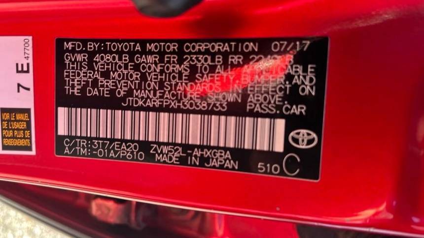 2017 Toyota Prius Prime JTDKARFPXH3038733